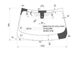 Лобовое стекло на BMW 3 series GT (F34) в Уфе с установкой